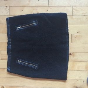 Smartset black tweed miniskirt